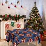 Denim American Eagle Pattern Print Tablecloth