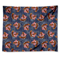 Denim American Eagle Pattern Print Tapestry