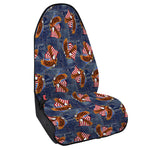 Denim American Eagle Pattern Print Waterproof Car Seat Cover