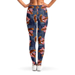 Denim American Eagle Pattern Print Women's Leggings