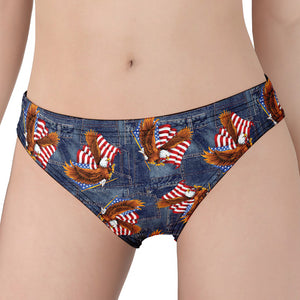 Denim American Eagle Pattern Print Women's Panties