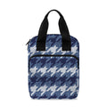 Denim Houndstooth Pattern Print Bible Tote Bag
