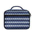 Denim Houndstooth Pattern Print Briefcase Bible Bag