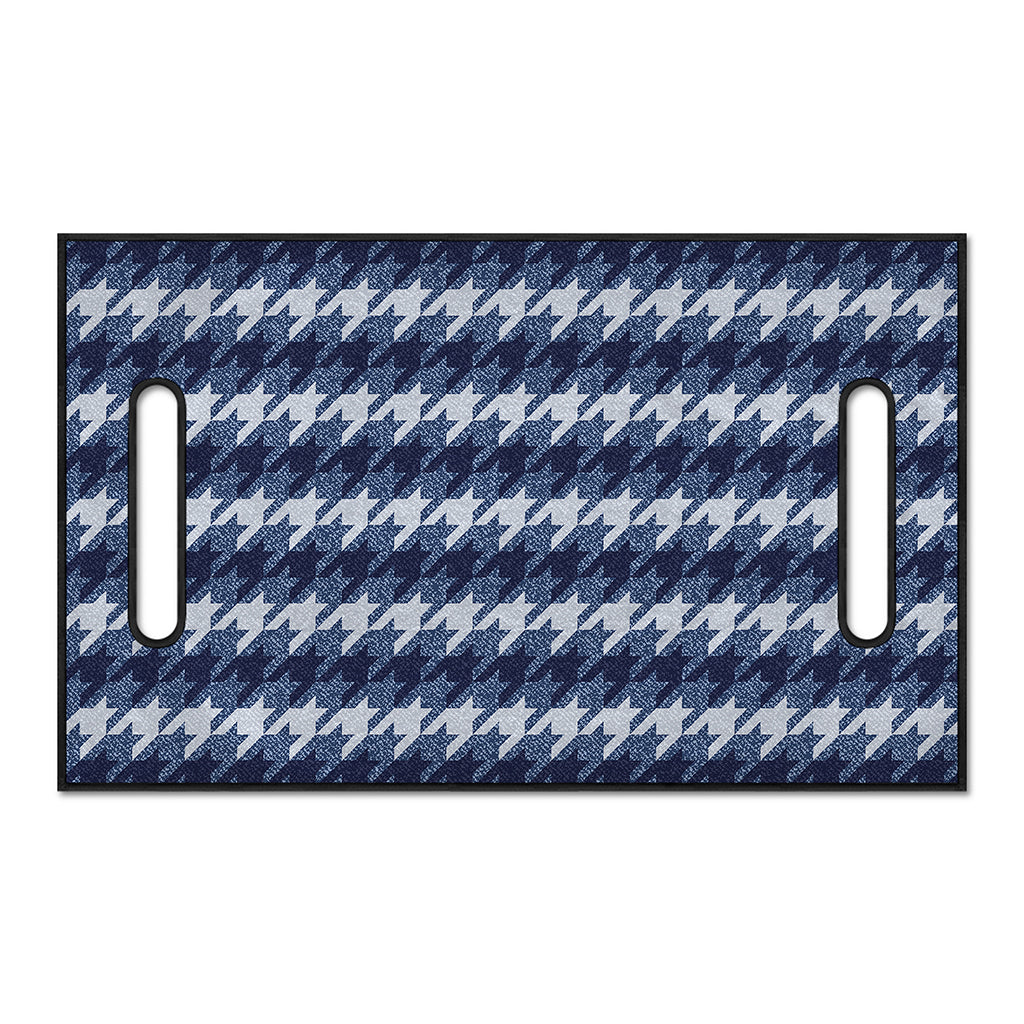 Denim Houndstooth Pattern Print Golf Cart Seat Cover