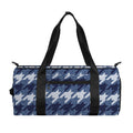 Denim Houndstooth Pattern Print Gym Bag