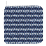 Denim Houndstooth Pattern Print Hand Towel