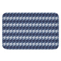 Denim Houndstooth Pattern Print Indoor Door Mat