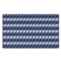 Denim Houndstooth Pattern Print Polyester Doormat