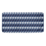 Denim Houndstooth Pattern Print Towel