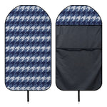 Denim Houndstooth Pattern Print Waterproof Car Seat Cover