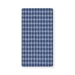 Denim Tattersall Pattern Print Baby Crib Sheet