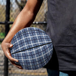 Denim Tattersall Pattern Print Basketball