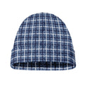 Denim Tattersall Pattern Print Beanie
