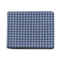Denim Tattersall Pattern Print Bifold Wallet