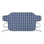 Denim Tattersall Pattern Print Car Windshield Snow Cover