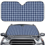 Denim Tattersall Pattern Print Car Windshield Sun Shade