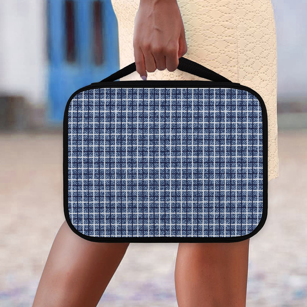 Denim Tattersall Pattern Print Classic Bible Case