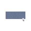 Denim Tattersall Pattern Print Extended Mouse Pad