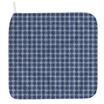 Denim Tattersall Pattern Print Hand Towel
