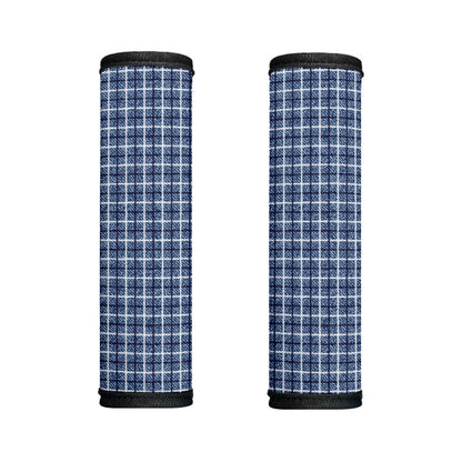 Denim Tattersall Pattern Print Handle Covers