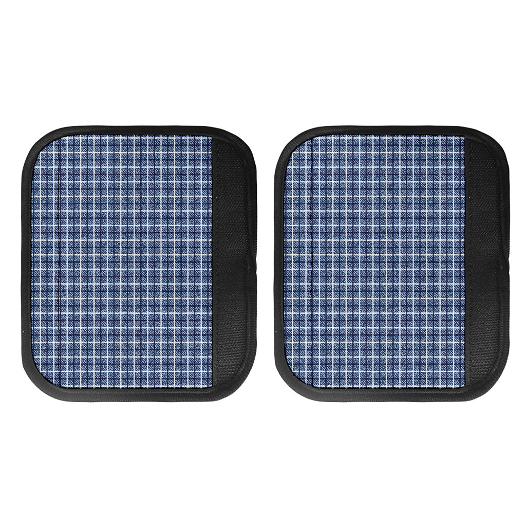 Denim Tattersall Pattern Print Handle Covers