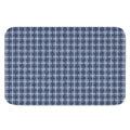 Denim Tattersall Pattern Print Indoor Door Mat