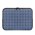 Denim Tattersall Pattern Print Laptop Sleeve