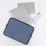 Denim Tattersall Pattern Print Laptop Sleeve