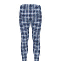 Denim Tattersall Pattern Print Men's Leggings