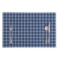 Denim Tattersall Pattern Print Placemat