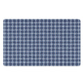 Denim Tattersall Pattern Print Polyester Doormat