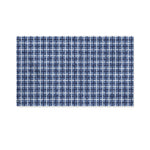 Denim Tattersall Pattern Print Polyester Flag