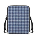 Denim Tattersall Pattern Print Rectangular Crossbody Bag