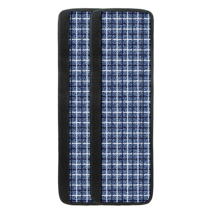 Denim Tattersall Pattern Print Refrigerator Handle Covers