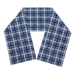 Denim Tattersall Pattern Print Scarf