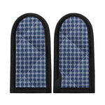 Denim Tattersall Pattern Print Skillet Handle Cover