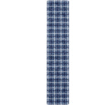 Denim Tattersall Pattern Print Table Runner