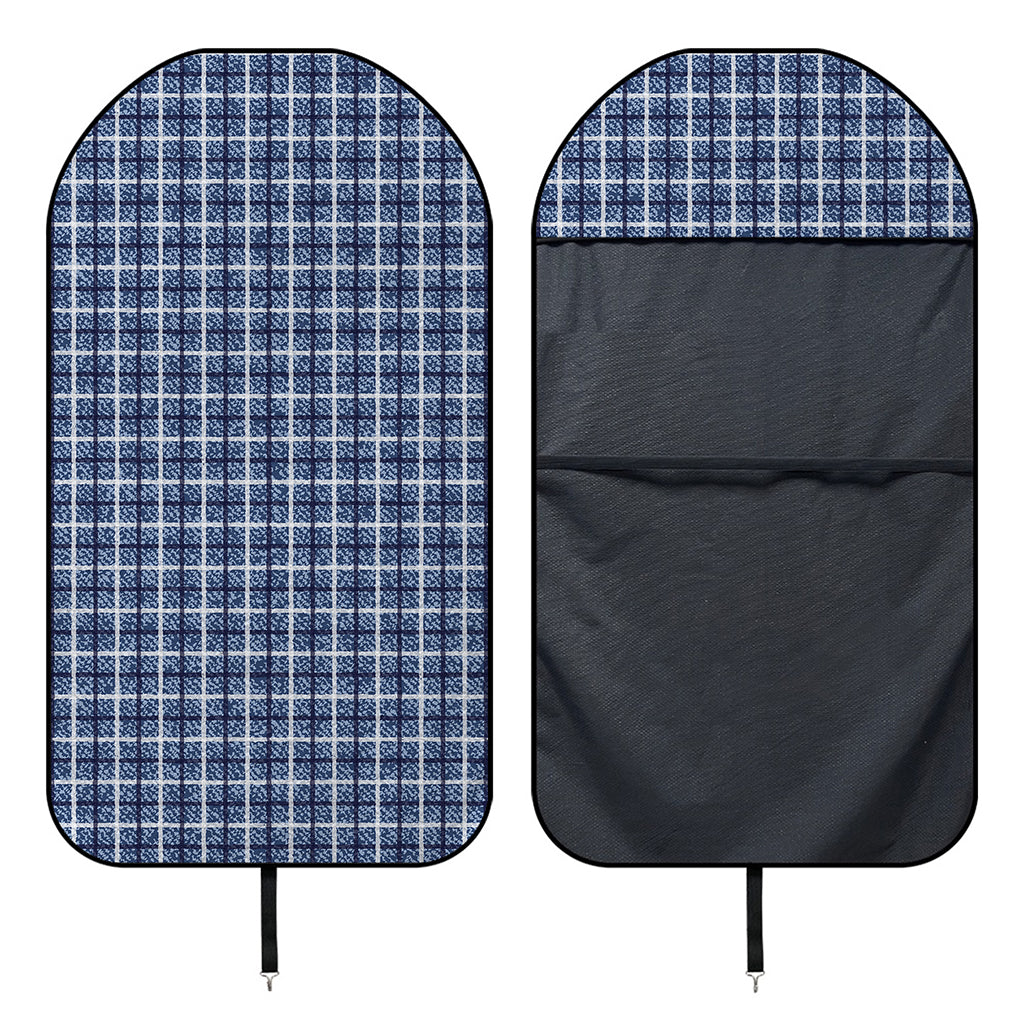 Denim Tattersall Pattern Print Waterproof Car Seat Cover