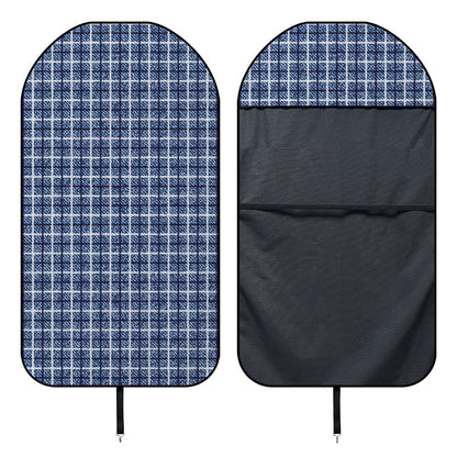 Denim Tattersall Pattern Print Waterproof Car Seat Cover