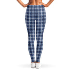 Denim Tattersall Pattern Print Women's Leggings