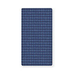 Denim Windowpane Pattern Print Baby Crib Sheet