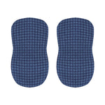 Denim Windowpane Pattern Print Bar Stool Covers