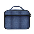 Denim Windowpane Pattern Print Briefcase Bible Bag