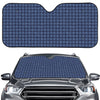 Denim Windowpane Pattern Print Car Windshield Sun Shade