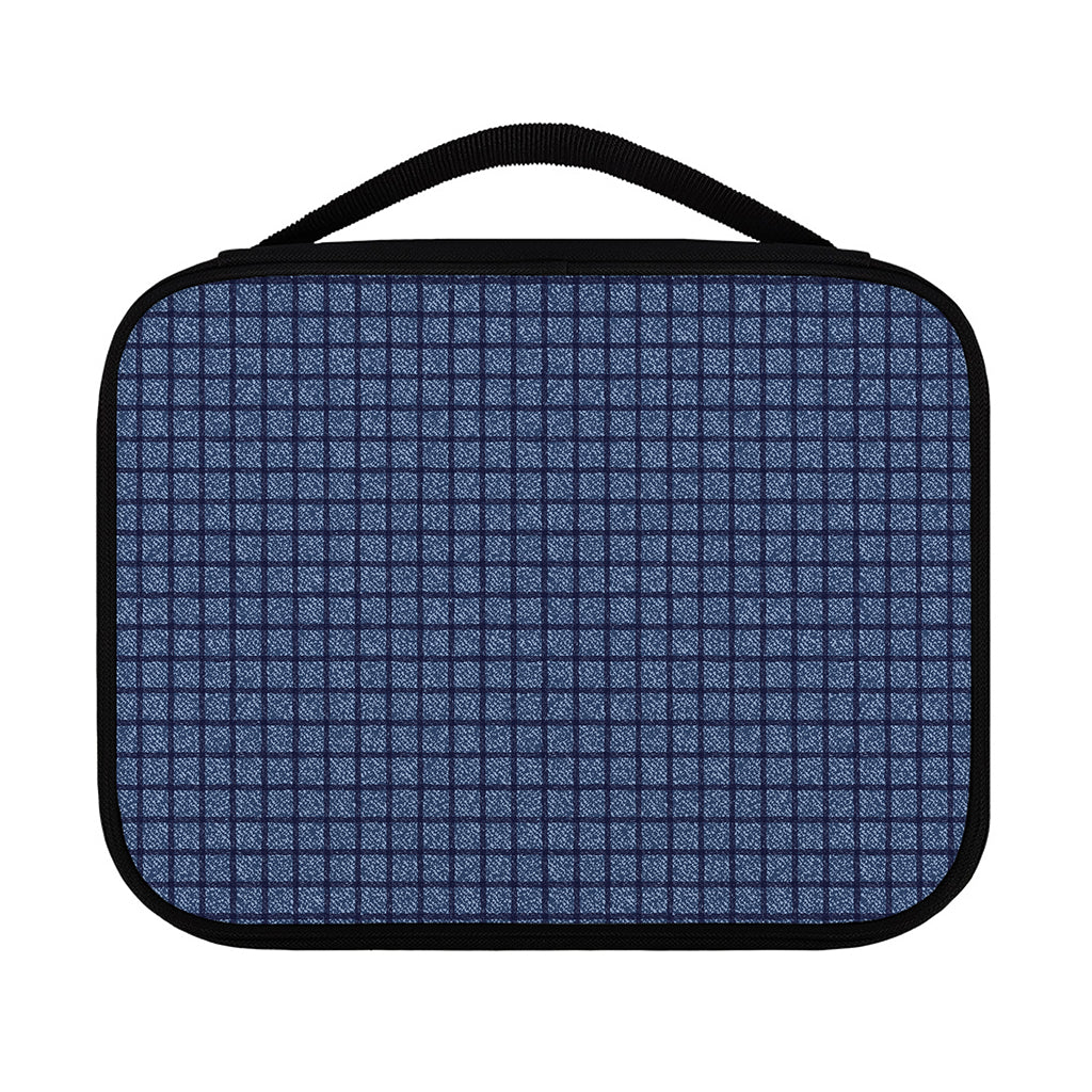 Denim Windowpane Pattern Print Classic Bible Case