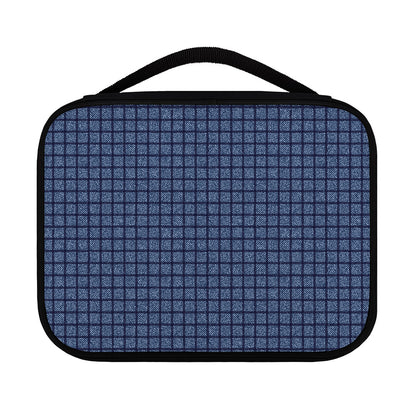 Denim Windowpane Pattern Print Classic Bible Case