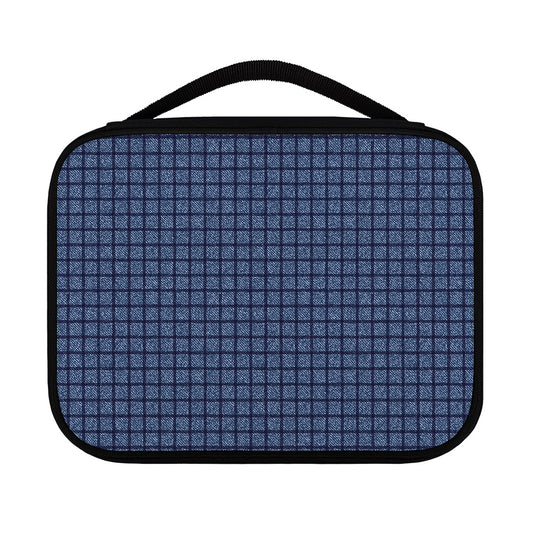 Denim Windowpane Pattern Print Classic Bible Case