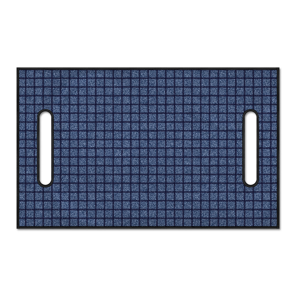 Denim Windowpane Pattern Print Golf Cart Seat Cover