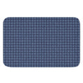 Denim Windowpane Pattern Print Indoor Door Mat
