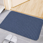 Denim Windowpane Pattern Print Indoor Door Mat
